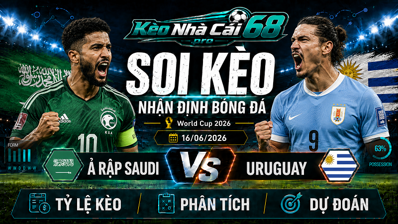 Đội hình dự kiến trước trận Ả Rập Saudi vs Uruguay