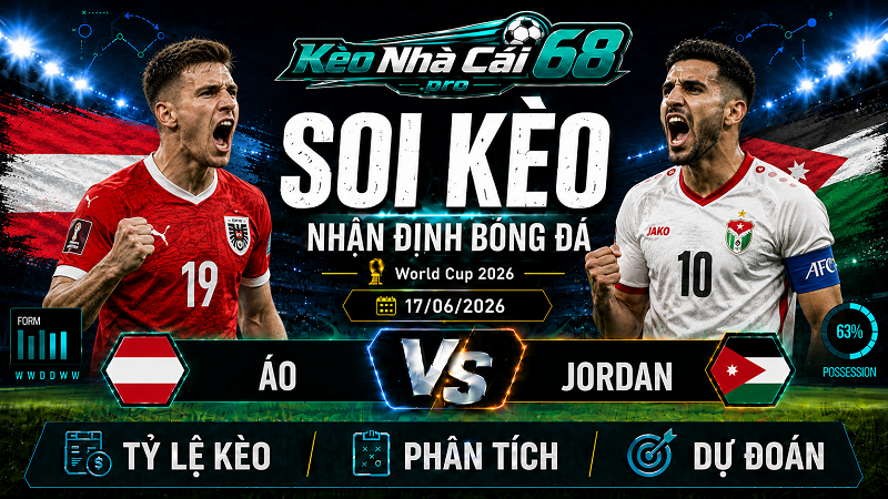 Đội hình dự kiến trước trận Áo vs Jordan