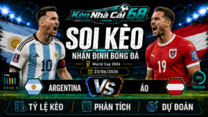 Đội hình dự kiến trước trận Argentina vs Áo