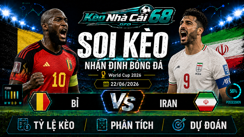 Đội hình dự kiến trước trận Bỉ vs Iran