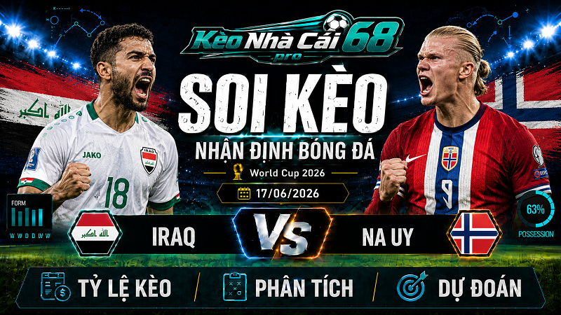 Đội hình dự kiến trước trận Iraq vs Na Uy