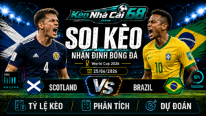 Đội hình dự kiến trước trận Scotland vs Brazil